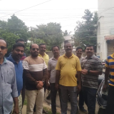 Early morning with the members in Eco park